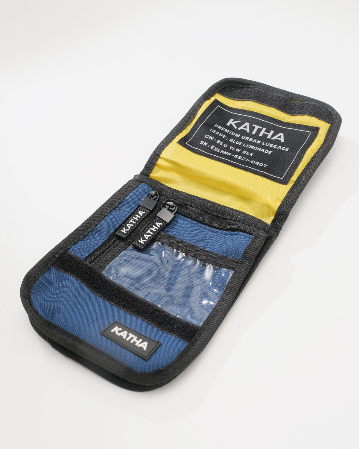 Katha Neck Pouch 'Blue Lemonade'