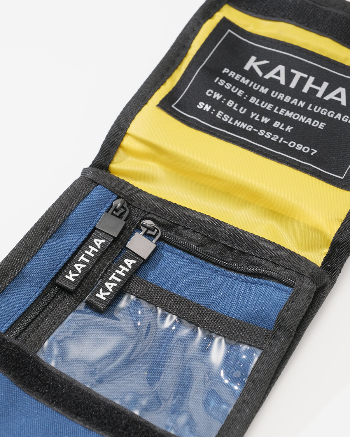 Katha Neck Pouch 'Blue Lemonade'